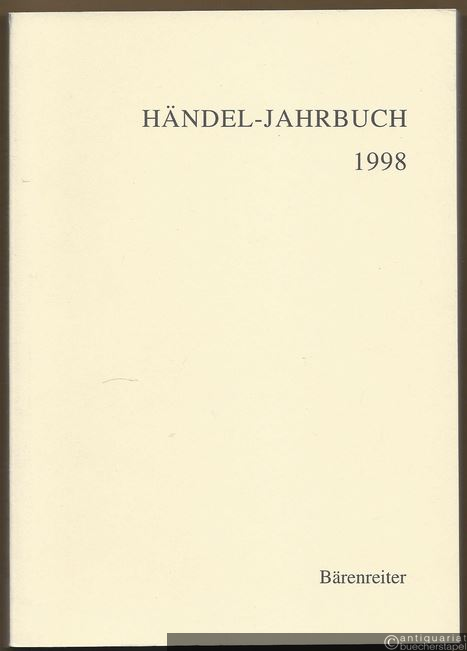  - Händel-Jahrbuch. 44. Jahrgang 1998.