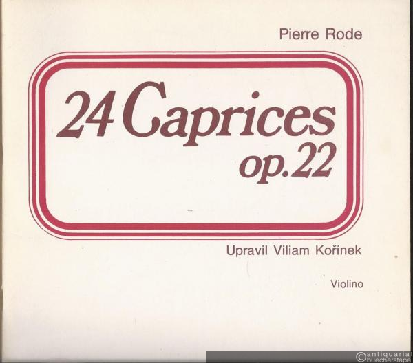  - 24 Caprices, Op. 22. Violino.