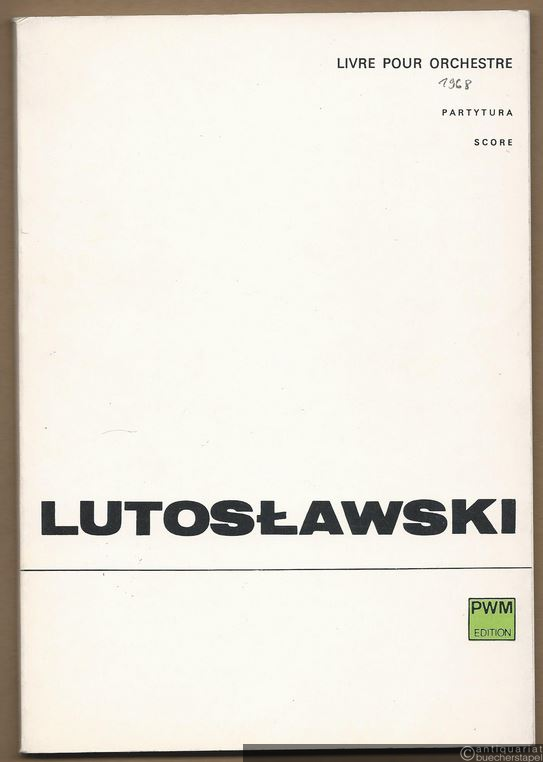  - Livre pour orchestre (1968) (= PWM Edition 6887). Partytura.