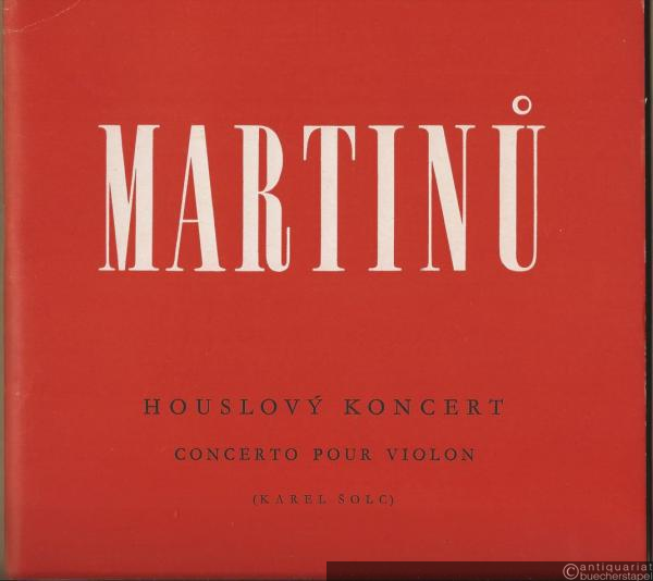  - Koncert pro housle a orchestr / Concerto pour violon et orchestre.