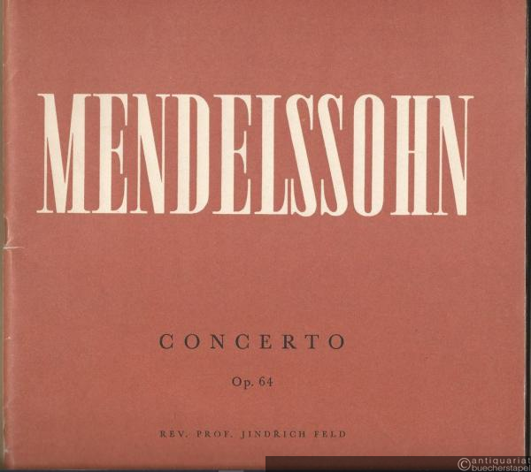  - Concerto mi minore [e-Moll], Op. 64. Violino e Piano.