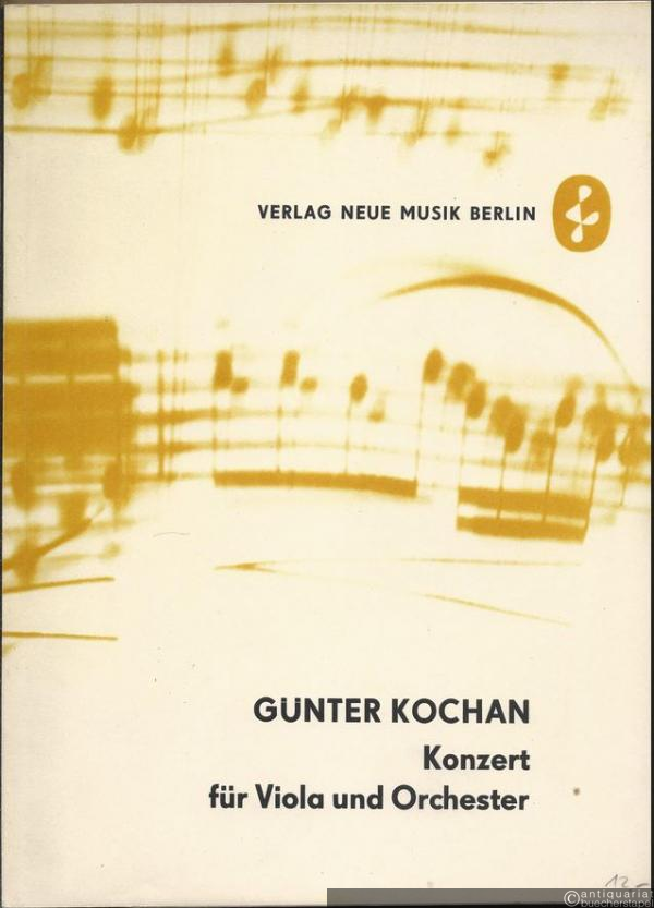  - Konzert für Viola und Orchester (1973/74). I. Metamorphosen. II. Capriccio (= NM 322). Ausgabe nach dem Autograph. Partitur.