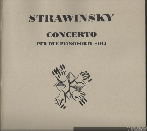  - Concerto per due pianoforti soli (1935) (= Edition Schott 2520). [Spielpartitur].