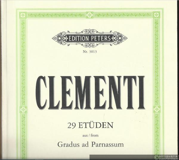  - 29 Etüden aus Gradus ad Parnassum (= Edition Peters, Nr. 3013). Klavier.