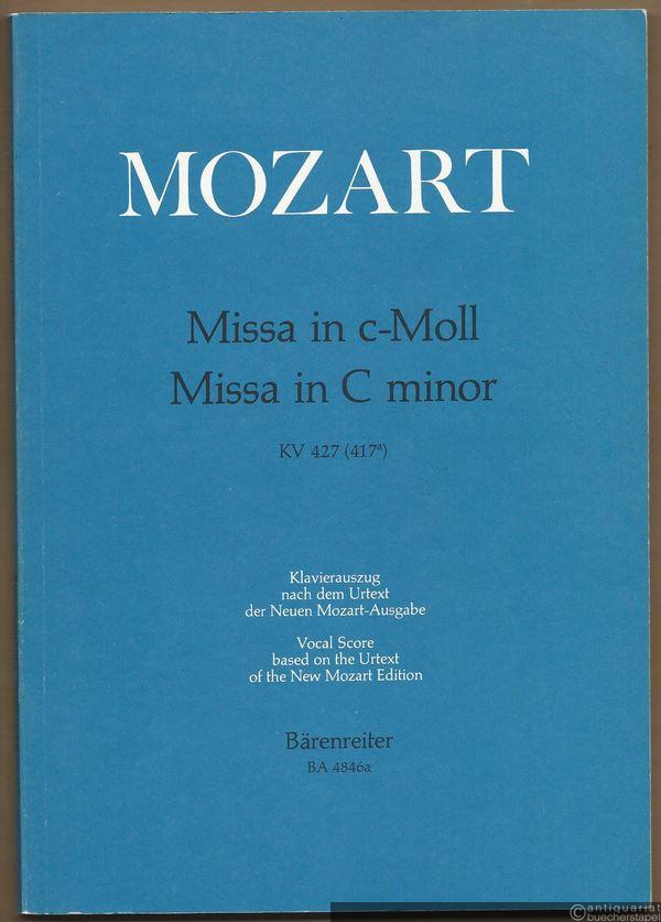  - Missa in c-Moll / C minor, KV 427 (417a) (= Bärenreiter 4846a). Klavierauszug nach dem Urtext der Neuen Mozart-Ausgabe.
