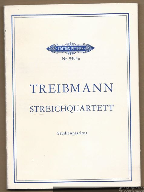  - Streichquartett (1970) (= Edition Peters, Nr. 9404a). Studienpartitur.