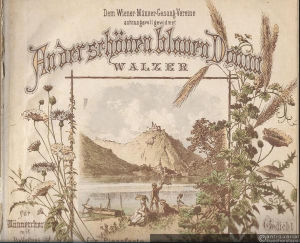  - An der schönen blauen Donau. Walzer, Op. 314. Für Pianoforte zu 2 Händen.