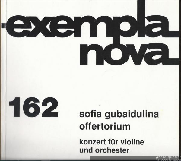  - Konzert für Violine und Orchester / Concerto for Violin and Orchestra (= Edition Sikorski, Nr. 1862. Exempla nova 162). Partitur.