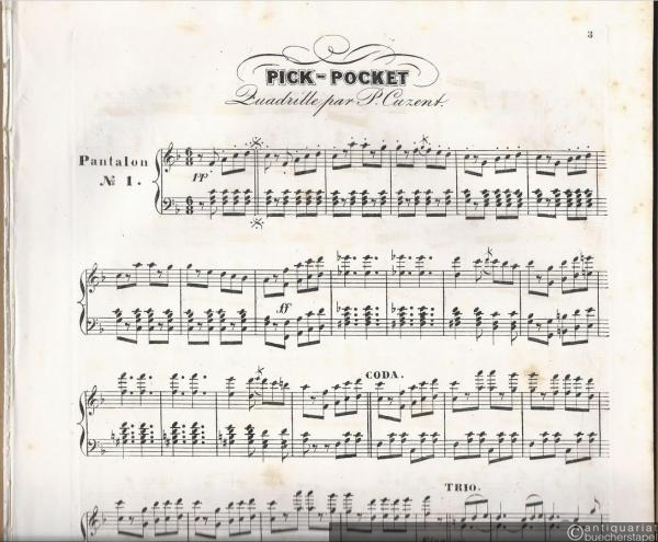  - Pick-Pocket. Quadrille par P. Cuzent [Pianoforte].