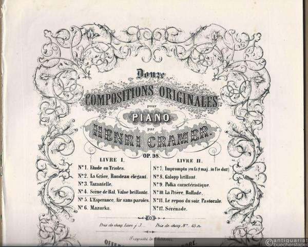  - Scene de Bal. Valse brillante (= Douze compositions originales pour piano par Henri Cramer, Op. 98. Livre I, No. 4).