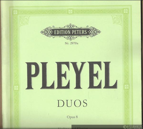  - Sechs kleine Duos für 2 Violinen, Opus 8 (= Edition Peters, Nr. 2970a). Violine und Klavier oder 2 Violinen und Klavier.