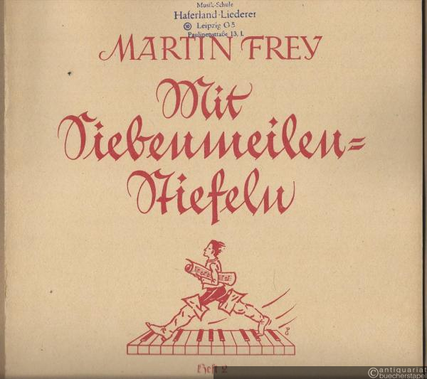  - Mit Siebenmeilen-Stiefeln. 20 melodische Etüdchen für Anfänger im Klavierspiel, Heft 2 / In Seven-League Boots. 20 little melodious exercises for beginners in pianoforte-playing / En bottes de sept lieues. 20 petites etudes melodiques pour les commencants au piano (= Steingräber, Nr. 2671).