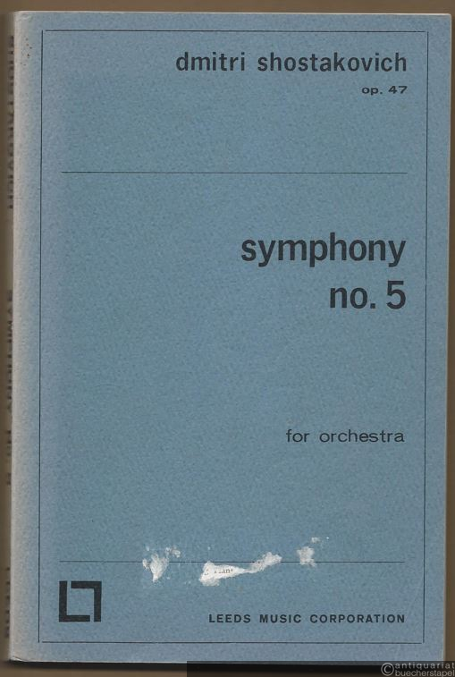  - Symphony No. 5 for orchestra (1937), Op. 47 [Studienpartitur].