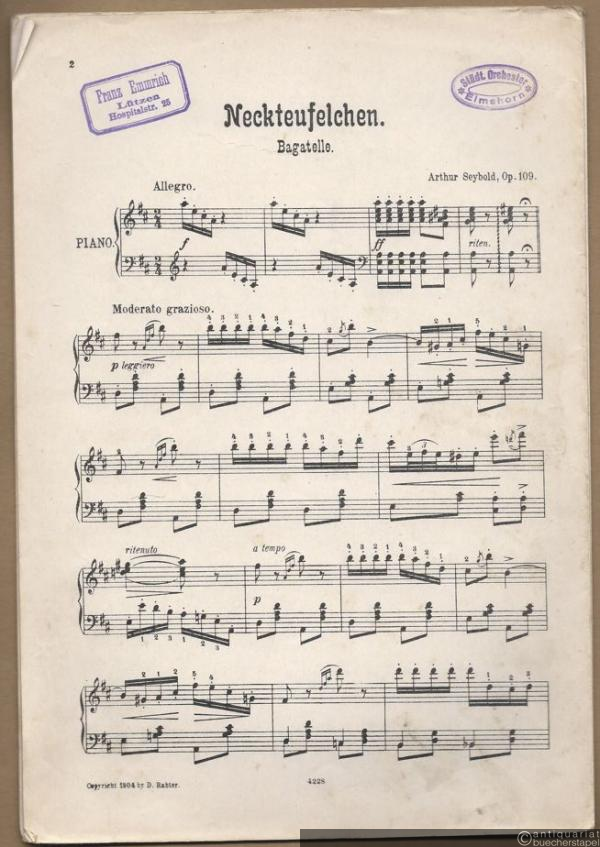  - Neckteufelchen, Op. 109. Bagatelle. Salonorchester. 13 Stimmen.