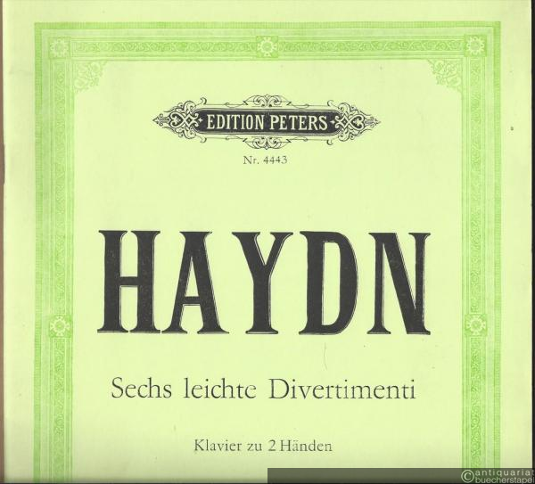  - Sechs leichte Divertimenti für Klavier zu zwei Händen (= Edition Peters, Nr. 4443).