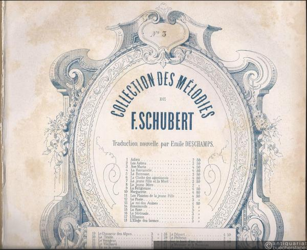  - Ave Maria. Priere a la Vierge de F. Schubert (= Collection des melodies de F. Schubert. Traduction nouvelle par Emile Deschamps, No. 3).