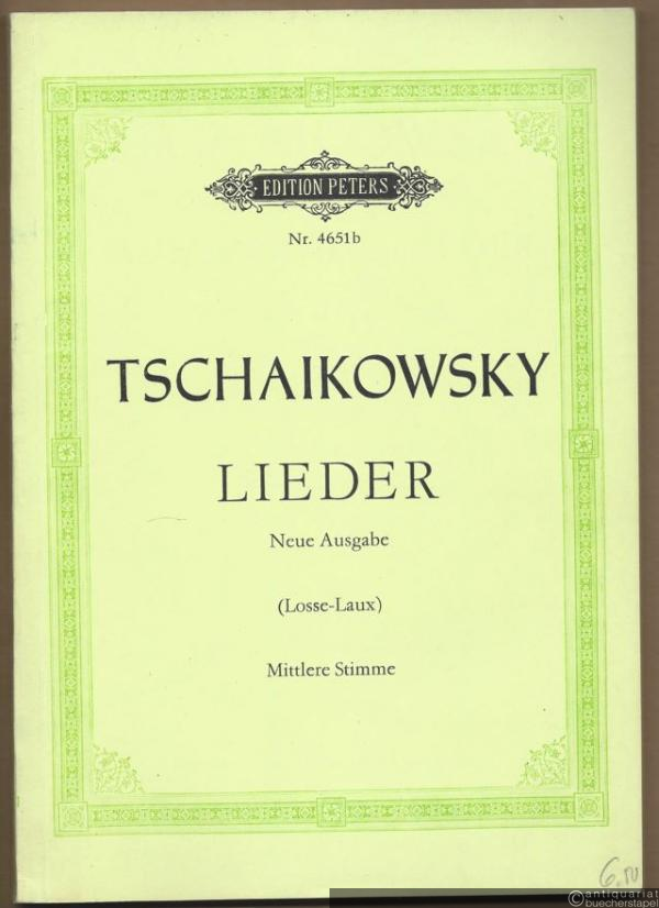  - Ausgewählte Lieder für eine Singstimme mit Klavierbegleitung (= Edition Peters, Nr. 4651b). Ausgabe für mittlere Stimme.