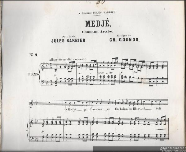  - Medje. Chanson Arabe (O Medje, qui d'un sourire Enchainas ma liberte), No. 2.