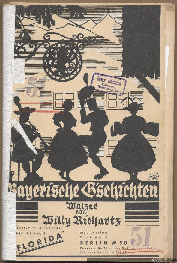  - Bayerische G'schichten. Walzer. Salonorchester. 11 Stimmen.