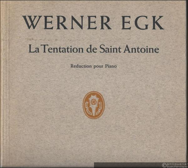  - La Tentation de Saint Antoine d'apres des airs et des vers du 18e siecle pour Contralto, quatuor a cordes et orchestre a cordes (1945) (= Edition Schott 4543) [Klavierauszug].