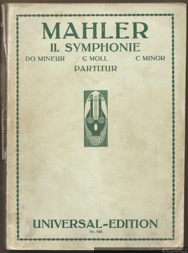  - II. Symphony Do mineur / c-Moll / C minor (= Universal-Edition, No. 948). Partitur.