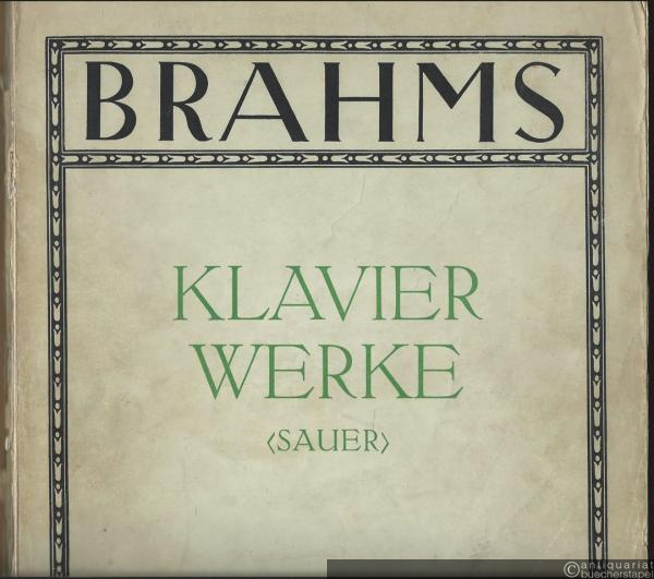  - Klavier-Werke Band I (= Edition Peters, No. 3300a).