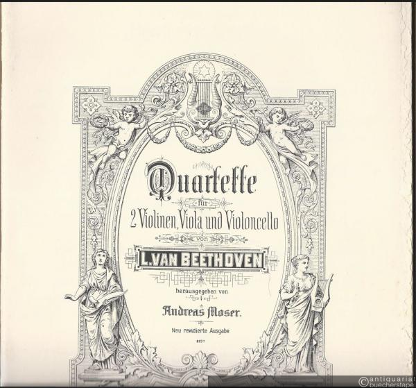  - Quartette für 2 Violinen, Viola und Violoncello (= Quatuors, Vol. I. Op. 18 No. 1-6). Stimmen.