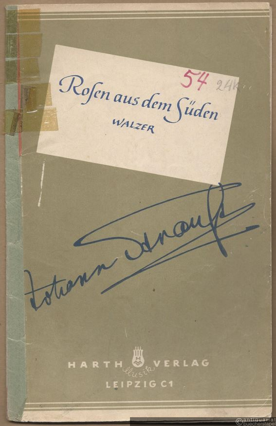  - Rosen aus dem Süden, Op. 388. Walzer. Salonorchester. 15 Stimmen.