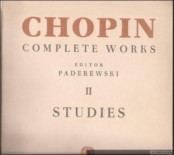  - Studies for Piano (= Fryderyk Chopin. Complete Works according to the autographs and original editions with a critical commentary, II. PWM 234).