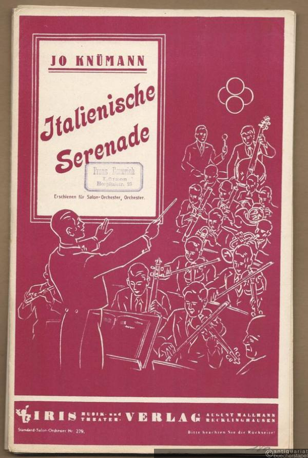  - Italienische Serenade (= Standard-Salon-Orchester, Nr. 279). Salonorchester. 13 Stimmen.