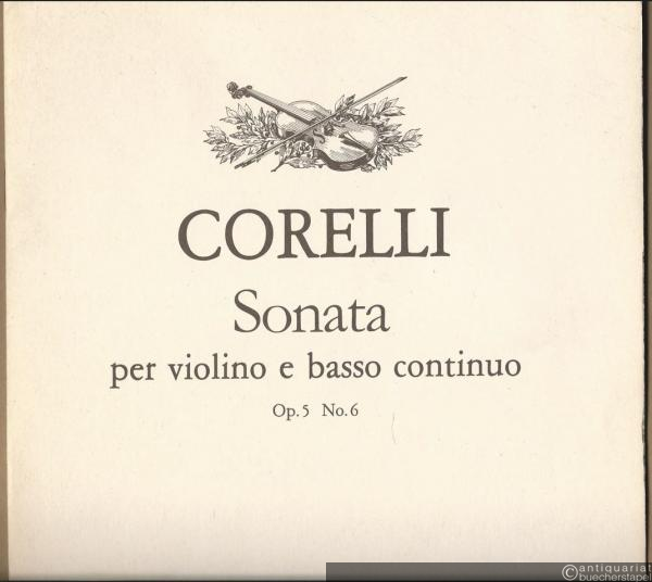  - Sonata per violino e basso continuo, Op. 5 No. 6 (1700) (= Editio musica, Z. 13437).