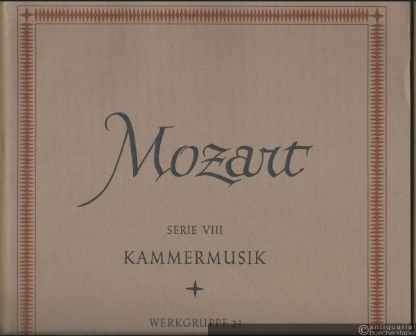  - Sonaten und Variationen für Klavier und Violine, Band 2 (= Neue Ausgabe sämtlicher Werke. Serie VIII: Kammermusik. Werkgruppe 23). DVfM 4540. Violinstimme.