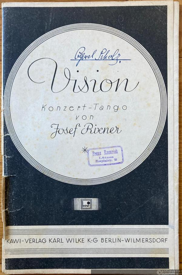  - Vision. Konzert -Tango. (= Kawi). Salonorchester. 12 Stimmen.