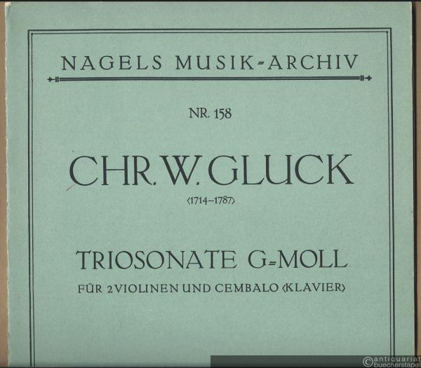  - Triosonate g-Moll (Sonata II) für 2 Violinen und Cembalo (Klavier) (= Nagels Musik-Archiv, Nr. 158).