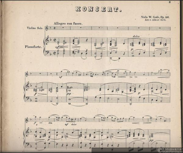  - Koncert [für die Violine mit Begleitung des Orchesters], Op. 56 [Ausgabe für Pianoforte und Violine].