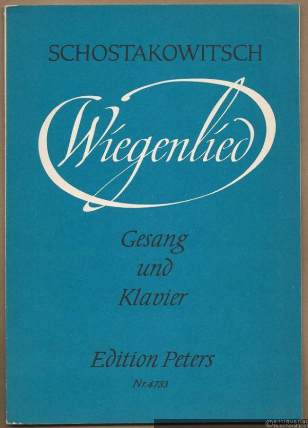  - Wiegenlied (1951) (= Edition Peters, Nr. 4733). Gesang und Klavier.