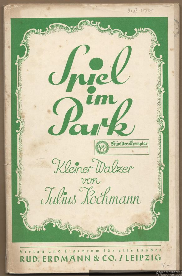  - Spiel im Park. Kleiner Walzer. Salonorchester. 16 Stimmen.