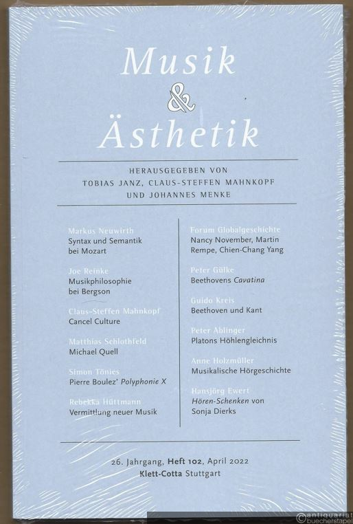  - Musik & Ästhetik. 26. Jahrgang, Heft 102, April 2022.