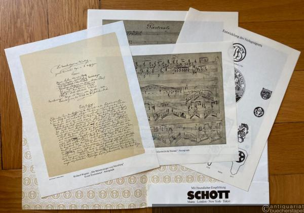  - Schott: Sammelmappe mit Faksimiles [1 Mappe mit 9 Blatt].