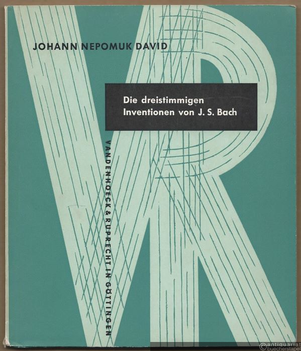  - Die dreistimmigen Inventionen von Johann Sebastian Bach (= Kleine Vandenhoeck-Reihe, Nr. 75-77. Sonderband).