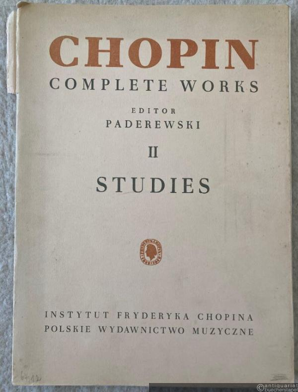  - Studies for Piano (= Fryderyk Chopin. Complete Works according to the autographs and original editions with a critical commentary, II. PWM 234).