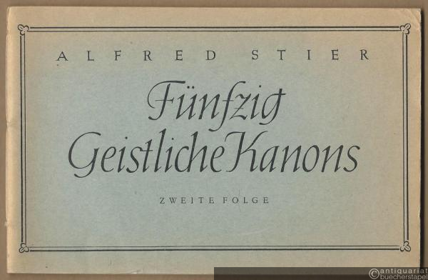  - Fünfzig geistliche Kanons. Zweite Folge.