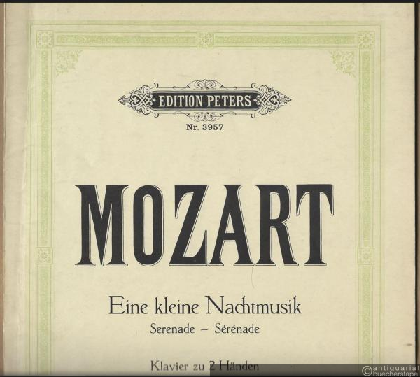  - Eine kleine Nachtmusik. Serenade für Klavier zu 2 Händen (= Edition Peters, Nr. 3957).