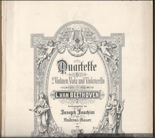  - Quartette für 2 Violinen, Viola und Violoncello (= Quatuors, Vol. III. Op. 127, 130, 131, 132, 133 u. 135). Stimmen.