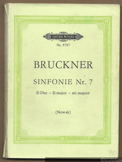  - Sinfonie Nr. 7 E-Dur (= Edition Peters, Nr. 9707). Taschenpartitur.