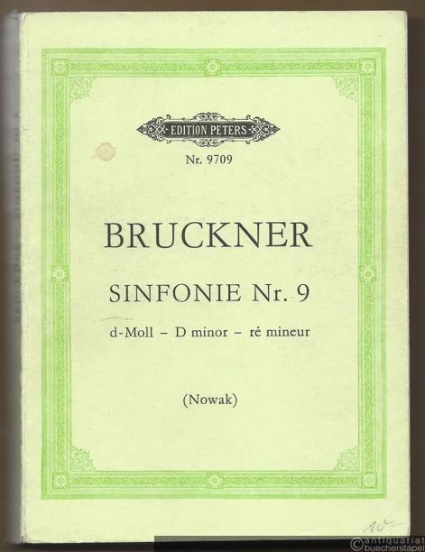  - Sinfonie Nr. 9 d-Moll. Originalfassung (= Edition Peters, Nr. 9709). Taschenpartitur.