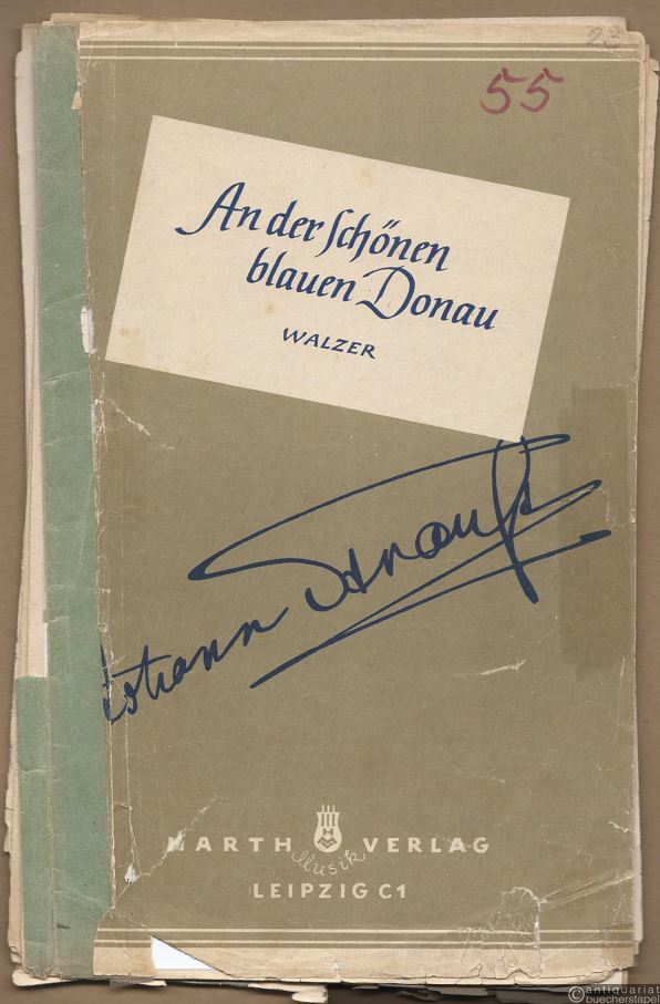  - An der schönen blauen Donau, Op. 314. Walzer. Salonorchester. 12 + 7 Stimmen.