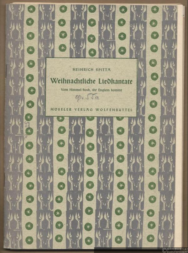  - Weihnachtliche Liedkantate "Vom Himmel hoch, ihr Englein kommt" für Einzelstimme, Chor zu 3 gleichen oder gemischten Stimmen, Streichinstrumente (Tasteninstrument oder Laute nach Belieben). Werk 55a (6.XII.1945 in Russland).