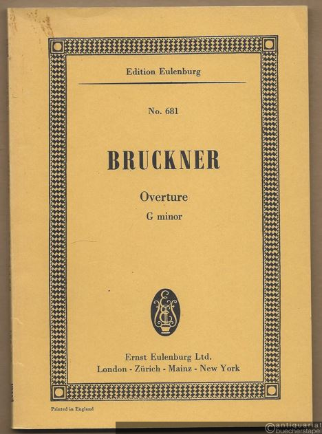  - Ouverture G minor (= Edition Eulenburg, No. 681).