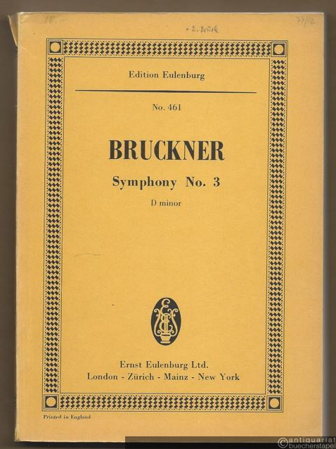  - Symphony No. 3 D minor (= Edition Eulenburg, No. 461) [Studien- / Taschenpartitur].